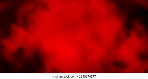 Dark Red vector backdrop with cumulus. Shining illustration with abstract gradient clouds. Pattern for your booklets, leaflets.