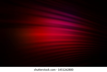Dark Red vector backdrop with curved lines. Modern gradient abstract illustration with bandy lines. Elegant pattern for a brand book.
