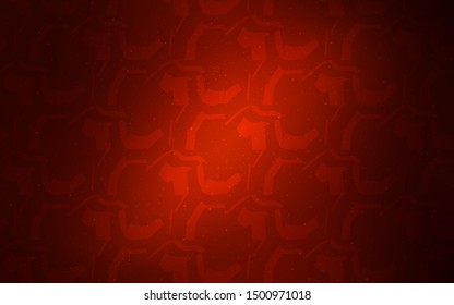 Dark Red vector backdrop with curved lines. A completely new colorful illustration in simple style. Elegant pattern for a brand book.