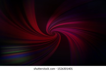 Dark Red vector backdrop with curved lines. Colorful illustration in simple style with gradient. New composition for your brand book.