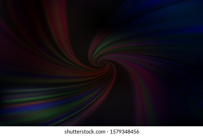 Dark Red vector backdrop with curved lines. Colorful illustration in abstract style with gradient. Template for cell phone screens.