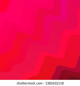 Dark Red vector backdrop with curves. Colorful illustration in abstract style with bent lines. Pattern for ads, commercials.