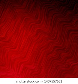 Dark Red vector backdrop with curves. Colorful illustration, which consists of curves. Best design for your ad, poster, banner.