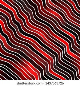 Dark Red vector backdrop with curves. Illustration in abstract style with gradient curved.  Pattern for commercials, ads.