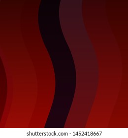 Dark Red vector backdrop with curves. Colorful abstract illustration with gradient curves. Template for cellphones.