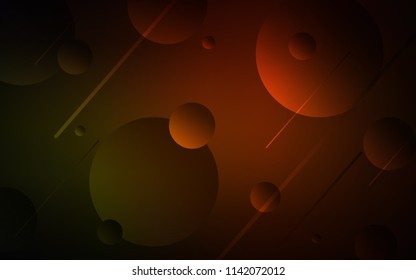 Dark Red vector backdrop with dots. Blurred decorative design in abstract style with bubbles. Pattern can be used for ads, leaflets.