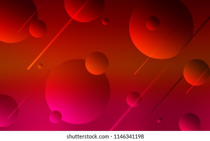 Dark Red vector backdrop with dots. Glitter abstract illustration with blurred drops of rain. Pattern can be used as texture of wallpapers.