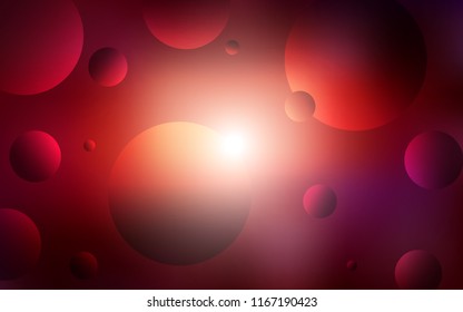 Dark Red vector backdrop with dots. Beautiful colored illustration with blurred circles in nature style. New design for ad, poster, banner of your website.