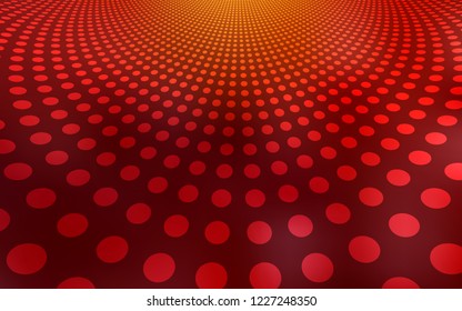 Dark Red vector backdrop with dots. Abstract illustration with colored bubbles in nature style. Completely new template for your brand book.
