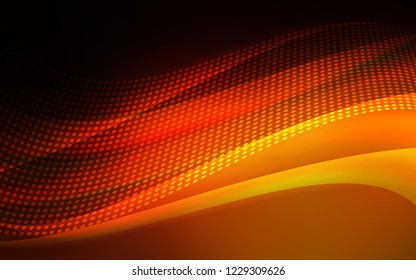 Dark Red vector backdrop with dots and lines. Design with connection of dots and lines on colorful background. Pattern for design of fabric, wallpapers.
