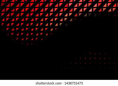 Dark Red vector backdrop with dots. Illustration with set of shining colorful abstract circles. Pattern for ads, leaflets.