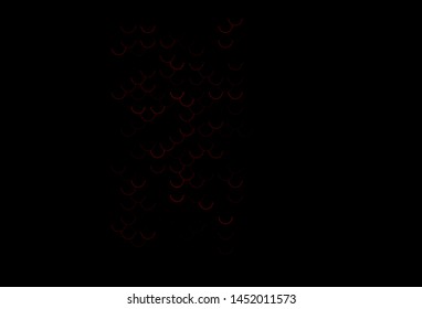 Dark Red vector backdrop with dots. Illustration with set of shining colorful abstract circles. Completely new template for your brand book.