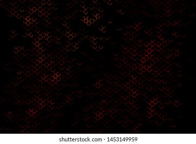 Dark Red vector backdrop with dots. Beautiful colored illustration with blurred circles in nature style. Pattern of water, rain drops.