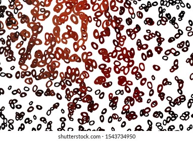 Dark Red vector backdrop with dots. Abstract illustration with colored bubbles in nature style. Completely new template for your brand book.