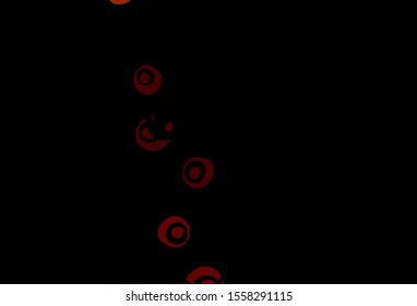 Dark Red vector backdrop with dots. Abstract illustration with colored bubbles in nature style. Completely new template for your brand book.