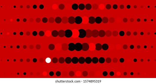 Dark Red vector backdrop with dots. Abstract illustration with colorful spots in nature style. Pattern for business ads.