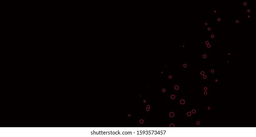 Dark Red vector backdrop with dots. Abstract illustration with colorful spots in nature style. Pattern for websites.