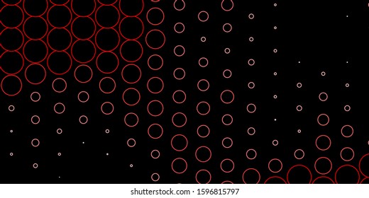 Dark Red vector backdrop with dots. Abstract illustration with colorful spots in nature style. Design for posters, banners.