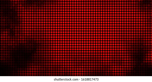 Dark Red vector backdrop with dots. Illustration with set of shining colorful abstract spheres. New template for a brand book.