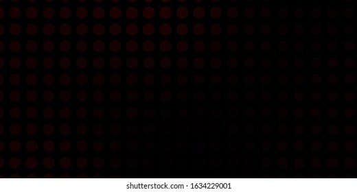 Dark Red vector backdrop with dots. Illustration with set of shining colorful abstract spheres. Pattern for wallpapers, curtains.
