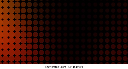 Dark Red vector backdrop with dots. Illustration with set of shining colorful abstract spheres. New template for a brand book.
