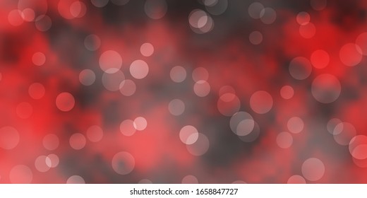 Dark Red vector backdrop with dots. Colorful illustration with gradient dots in nature style. Design for posters, banners.