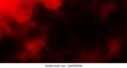 Dark Red vector backdrop with dots. Abstract illustration with colorful spots in nature style. Pattern for websites.