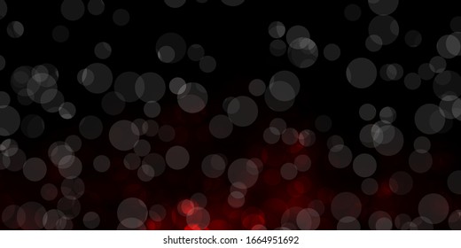 Dark Red vector backdrop with dots. Colorful illustration with gradient dots in nature style. Pattern for business ads.