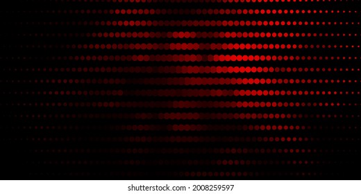 Dark Red vector backdrop with dots. Abstract colorful disks on simple gradient background. Pattern for wallpapers, curtains.