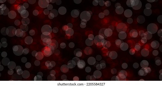 Dark Red vector backdrop with dots. Modern abstract illustration with colorful circle shapes. Pattern for booklets, leaflets.