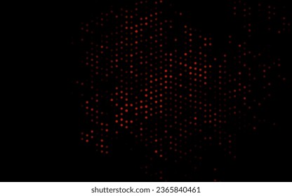 Fondo vector rojo oscuro con puntos. Hermosa ilustración de color con círculos borrosos en estilo natural. Diseño para afiches, pancartas.