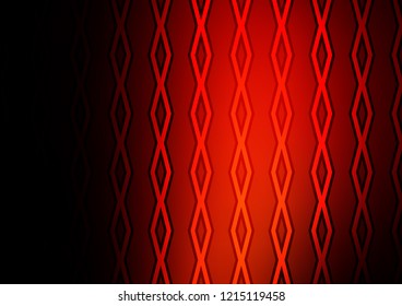 Dark Red vector backdrop with lines, cubes. Colorful decorative design in simple style with lines, rhombuses. Pattern for ads, posters, banners.