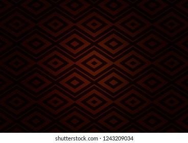 Dark Red vector backdrop with lines, cubes. Colorful lines, squares on abstract background with gradient. Pattern for websites, landing pages.
