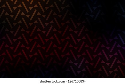 Dark Red vector backdrop with lines, triangles. Beautiful illustration with triangles in nature style. Pattern for booklets, leaflets