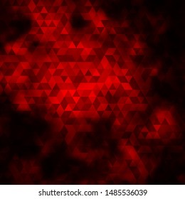Dark Red vector backdrop with lines, triangles. Decorative design in abstract style with triangles. Pattern for websites.
