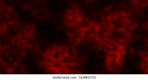 Dark Red vector backdrop with lines, triangles. Illustration with set of colorful triangles. Best design for posters, banners.