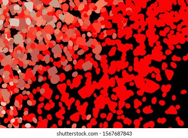 Dark Red vector backdrop with memphis shapes. Simple colorful illustration with abstract gradient shapes. Elegant design for wallpapers.