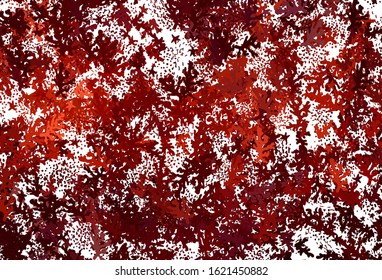 Dark Red vector backdrop with memphis shapes. Colorful chaotic forms with gradient in modern style. Elegant design for wallpapers.