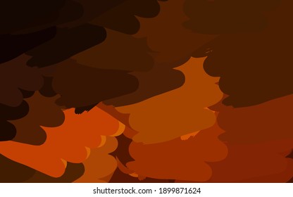 Dark Red vector backdrop with memphis shapes. Colorful chaotic forms with gradient in modern style. Background for a cell phone.