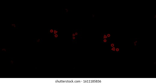 Dark Red vector backdrop with mystery symbols. Abstract illustration with gothic gradient shapes. Simple design for occult depiction.