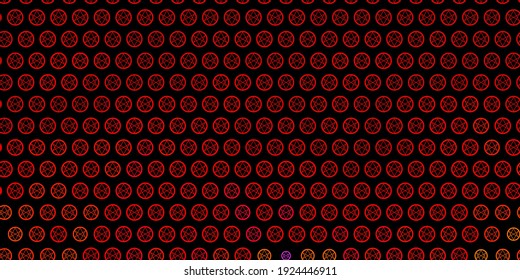 Dunkelrote Vektorhintergrund mit geheimnisvollen Symbolen. Abstrakte Illustration mit gotischen Farbverlauf-Formen. Design für magische, spirituelle Ereignisse.