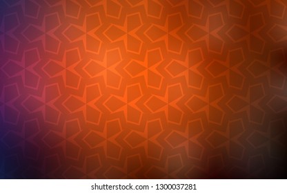 Dark Red vector backdrop with rhombus. Glitter abstract illustration with rectangular shapes. Pattern for busines ad, booklets, leaflets