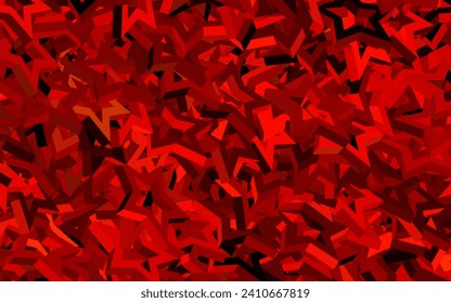 Dark Red vector backdrop with small and big stars. Blurred decorative design in simple style with stars. Pattern for astronomy websites.