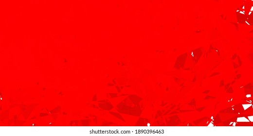 Dark red vector backdrop with triangles, lines. Magnificent abstract illustration with triangular shapes , forms. Pattern for promotions.