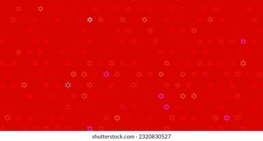 Dark red vector backdrop with virus symbols. Colorful abstract illustration with gradient medical shapes. Simple design against epidemic information.
