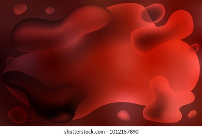 Dark Red vector background with abstract circles. A completely new color illustration in memphis style. The template for cell phone backgrounds.