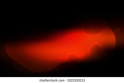 Dark Red vector background with abstract circles. A vague circumflex abstract illustration with gradient. A new texture for your  ad, booklets, leaflets.