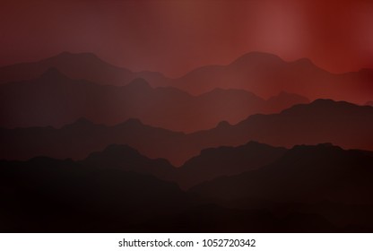Dark Red vector background with abstract circles. Creative illustration in halftone mountain style with gradient. The template for cell phone backgrounds.