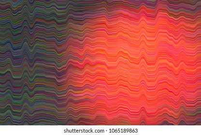 Dark Red vector background with abstract lines. A sample with blurred bubble shapes. Textured wave pattern for backgrounds.