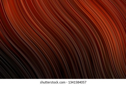 Dark Red vector background with abstract lines. A completely new color illustration in marble style. The best blurred design for your business.